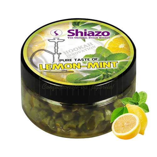 Arome narghilea fara tutun - Pietre minerale fara nicotina pentru narghilea Shiazo Lemon Mint cu aroma de menta si menta - TuburiAparate.ro